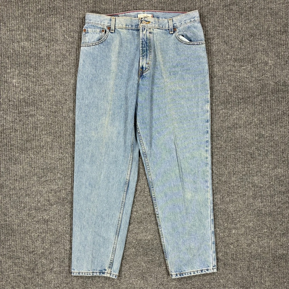 Levi's 550 Womens Tapered Leg Jeans Size 16S Light Wash Denim‎ Relaxed Fit Y2K